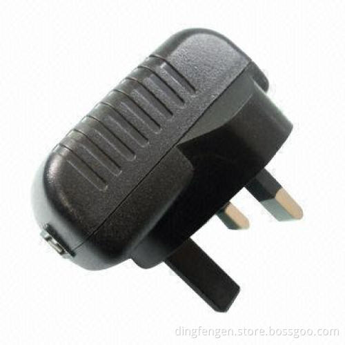 UK type USB power adapter, 12W for home appliance